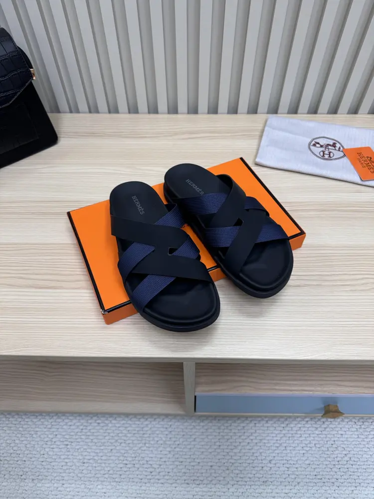 Hermès snake-print sandals