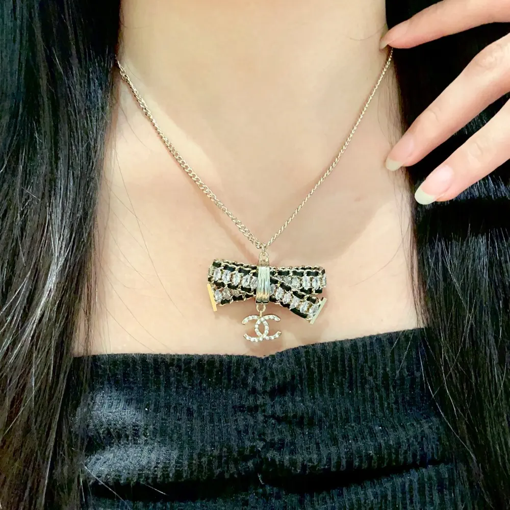 Chanel vintage letter necklace