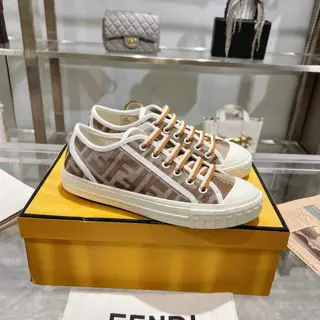 Fendi couple canvas shoes