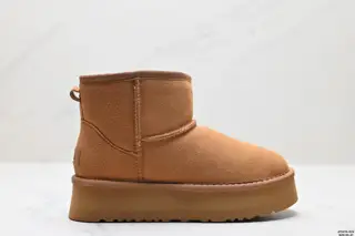 UGG Zhou Dongyu same style thick-soled snow boots for women 2024 new style leather and fur