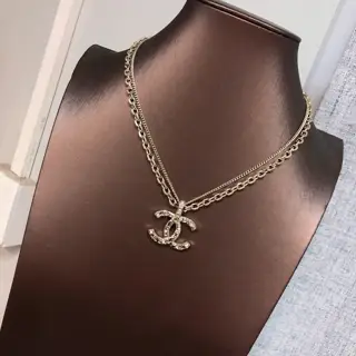 Chanel small zircon necklace