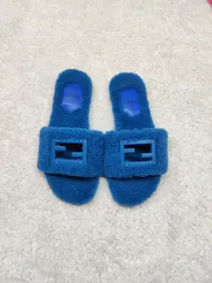 Fendi wool slippers 2024 latest colors official synchronization size 35-42