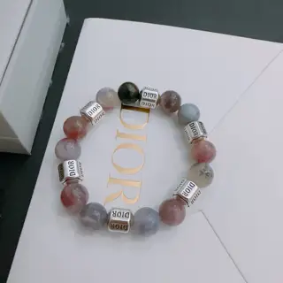 DIOR Multi-element agate Thai silver style bracelet