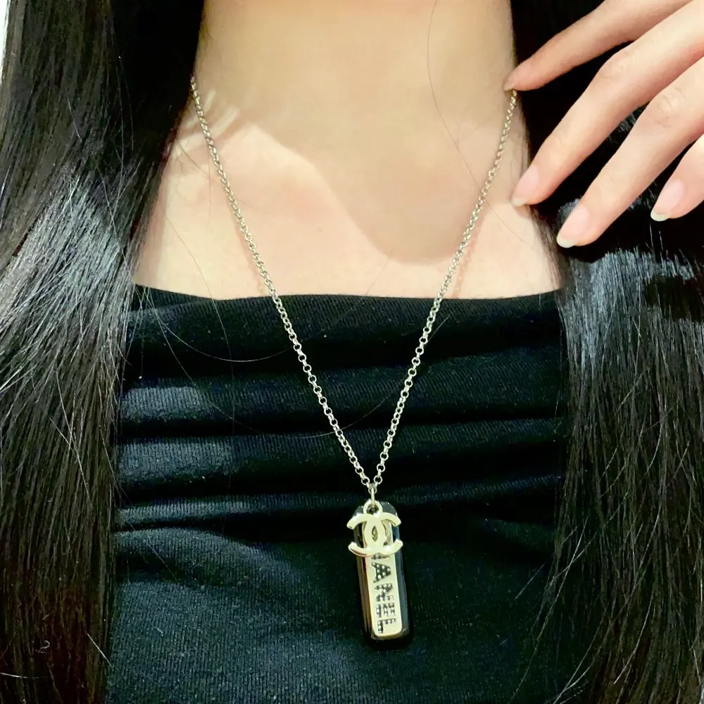 Chanel vintage letter necklace