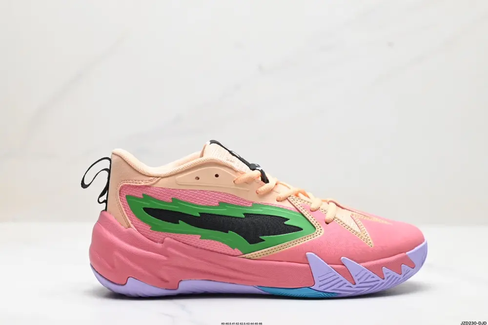 PUMA Scoot 1 Zeros Puma round toe lace-up non-slip low-top basketball shoes