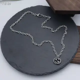 Gucci Interlocking Double G Pendant Necklace Unisex