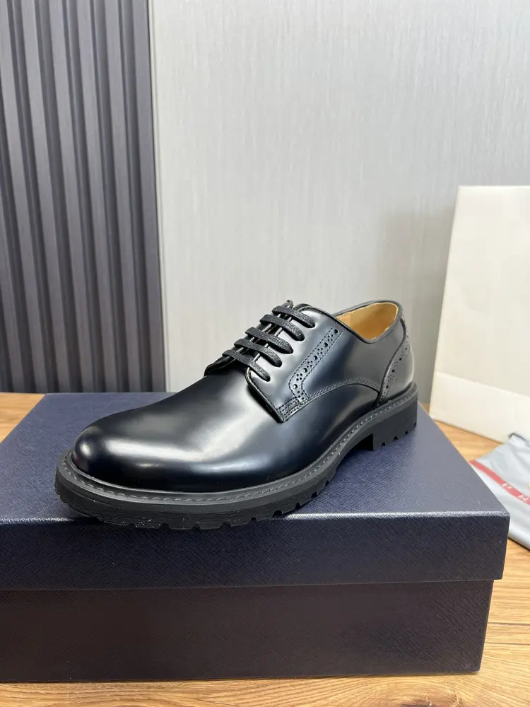 Prada high-end men’s casual leather shoes