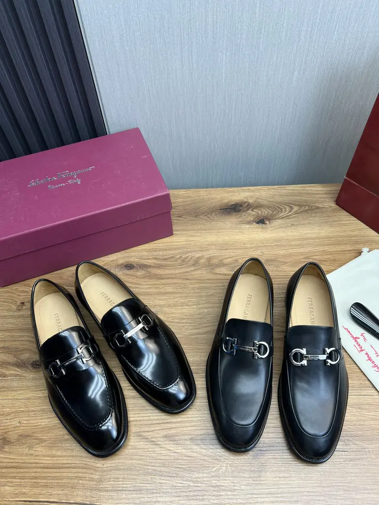 Salvatore Ferragamo men’s business casual leather shoes