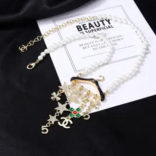 Chanel hanger necklace