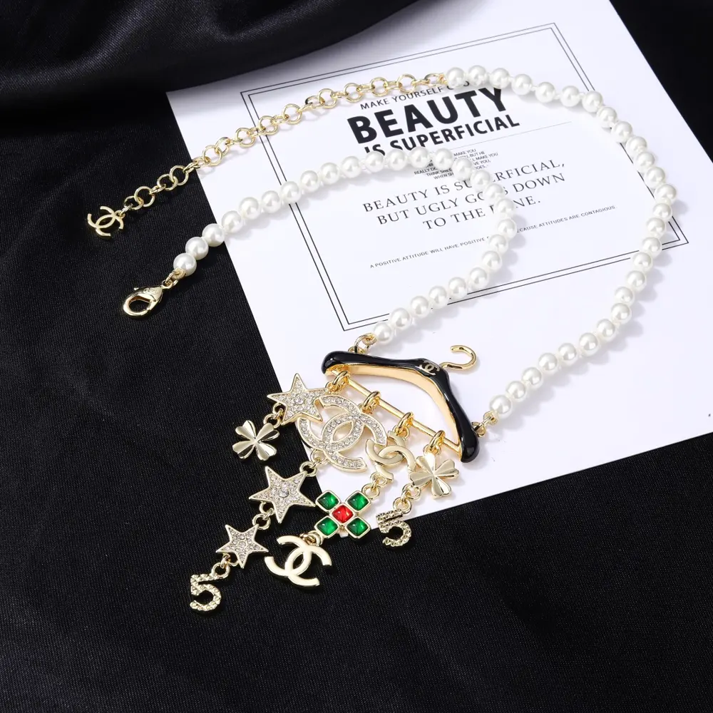 Chanel hanger necklace