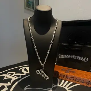 Chrome Hearts Cross Flower Ball Necklace