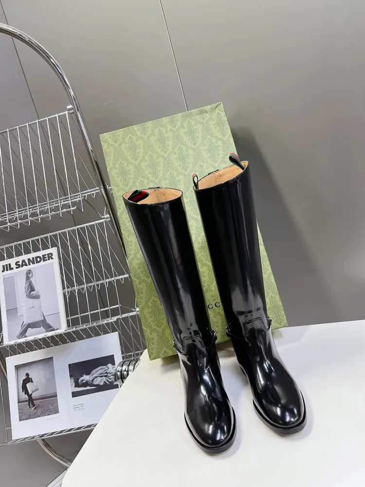 GUCCI autumn and winter runway equestrian boots
