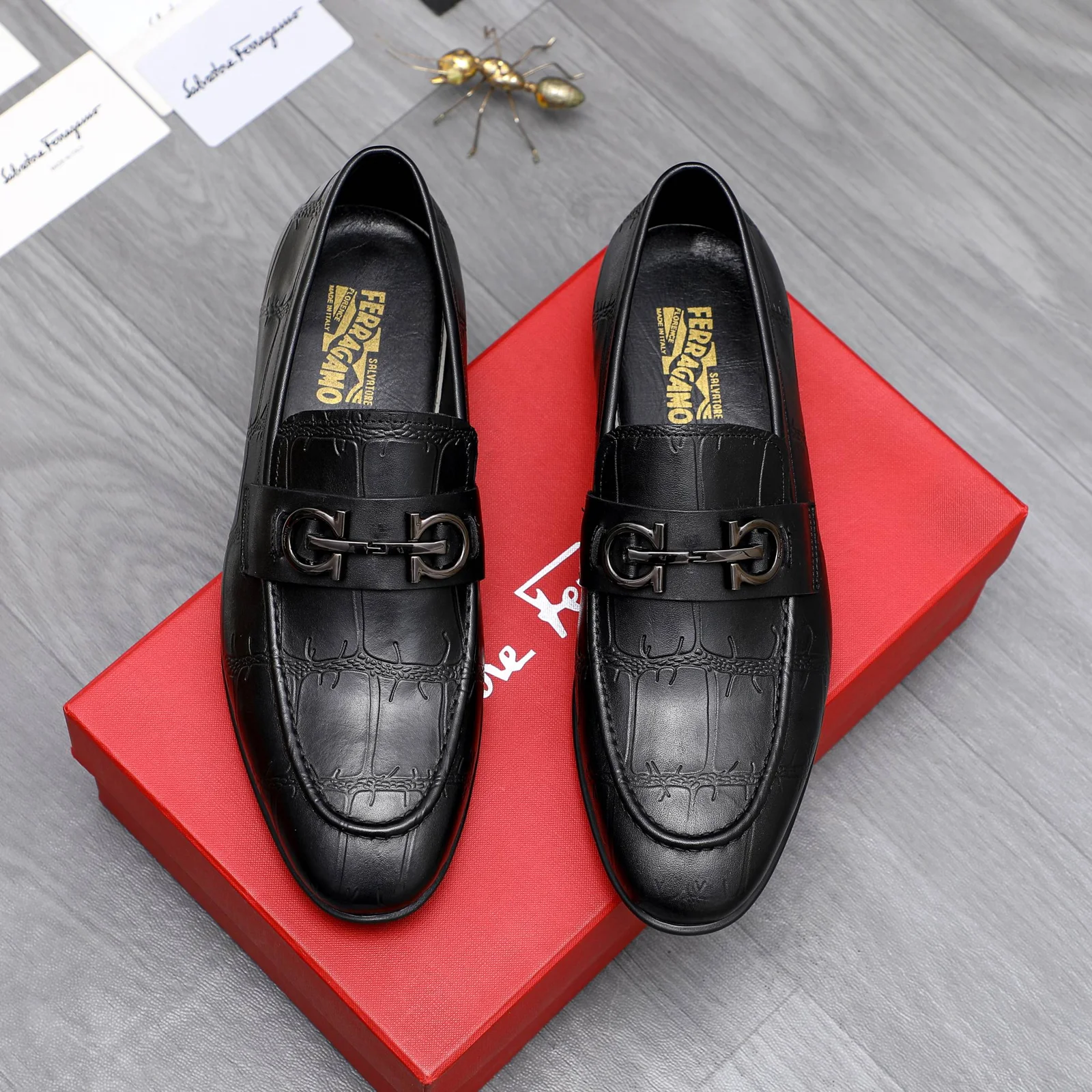Salvatore Ferragamo business slip-on shoes