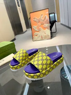 Gucci’s latest limited edition thick-soled slippers