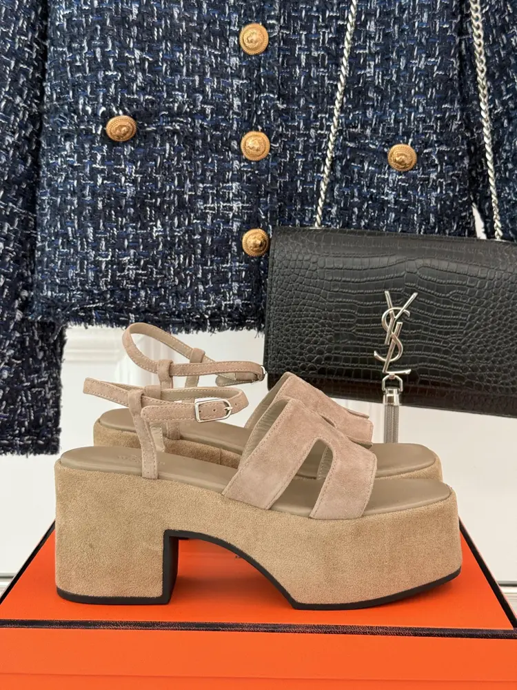 Hermès/Hermès classic H thick-soled sandals
