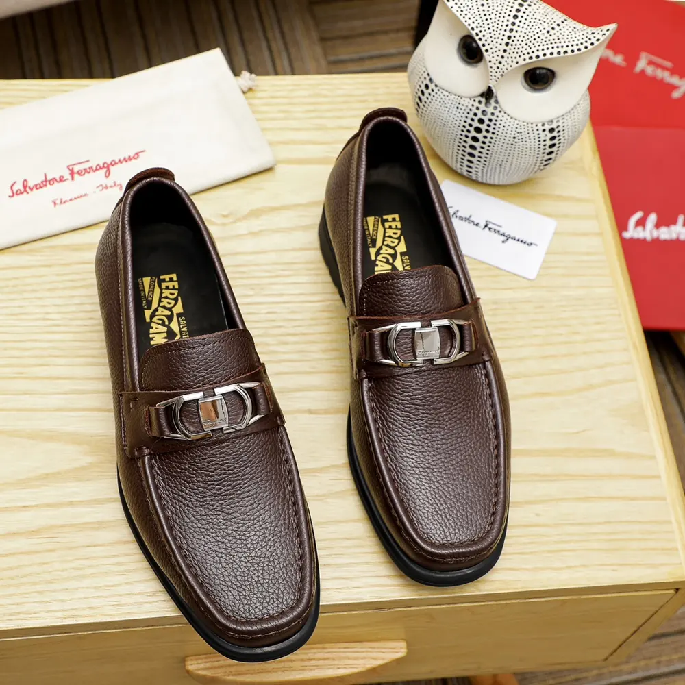 Salvatore Ferragamo casual slip-on shoes Official website original 1:1 mold