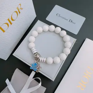 DIOR Multi-element agate Thai silver style bracelet