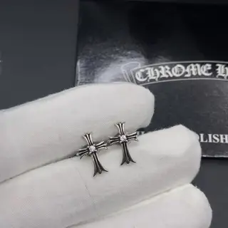 Chrome Hearts classic vintage cross earrings