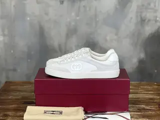 GUCCI Dexter shoes Double G leather with three-dimensional Gucci letters The 3D effect