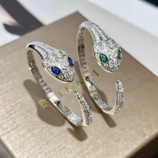 Bvlgari Seiko version len diamond-shaped double-headed snake bracelet