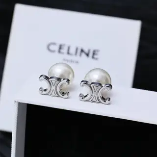 Celine Arc de Triomphe popular pearl earrings