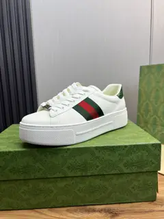 Gucci classic popular white shoes