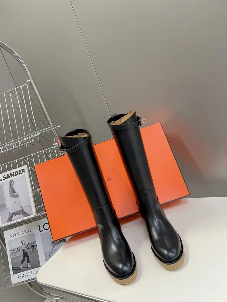 HERMES Kelly knight boots