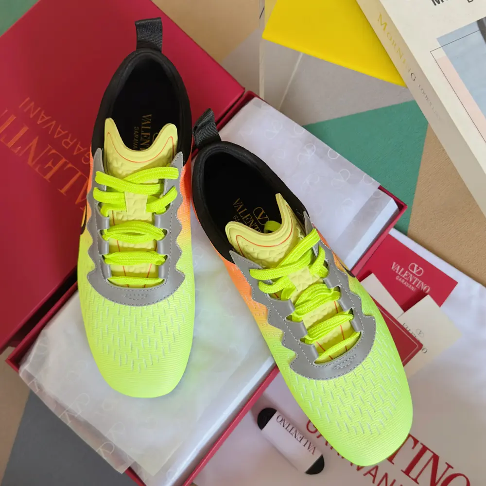 Valentino Chromathon series couples eyelet reflective ballet casual sports shoes Dexun shoes
