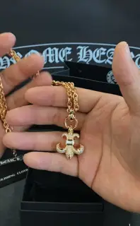 Chrome Hearts gold necklace