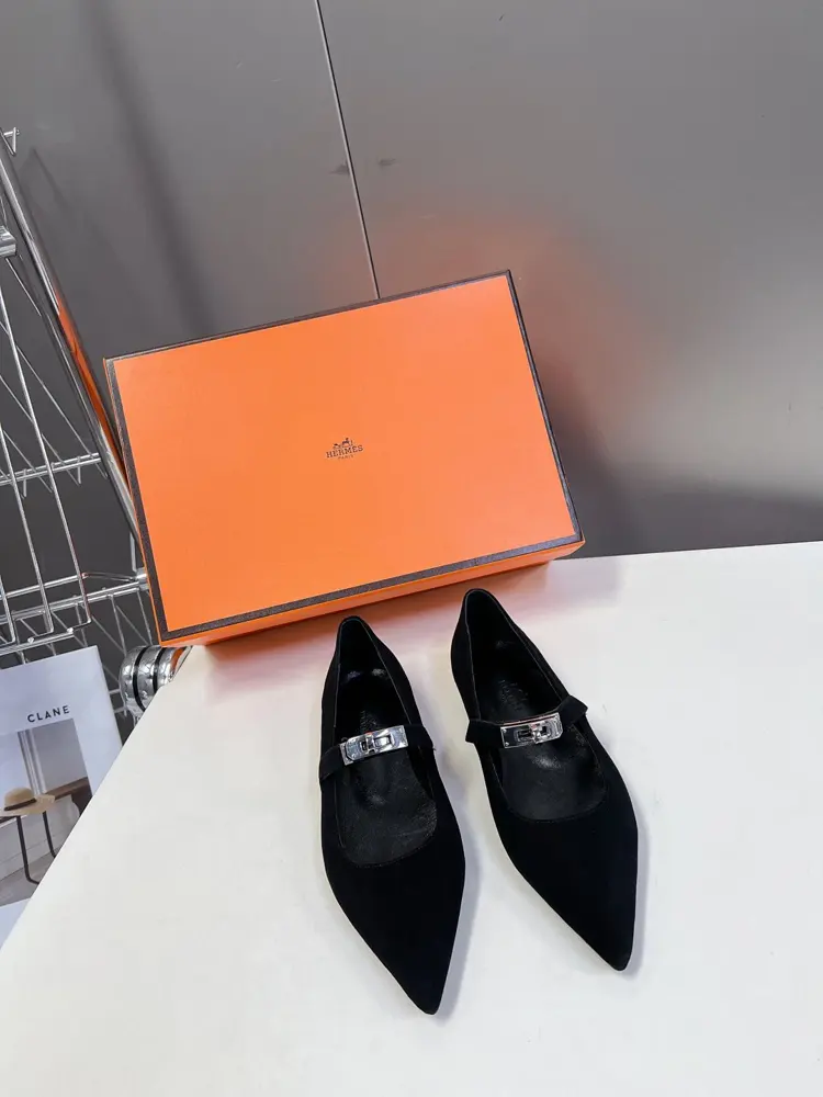 Hermès latest Kelly buckle fashion shoes