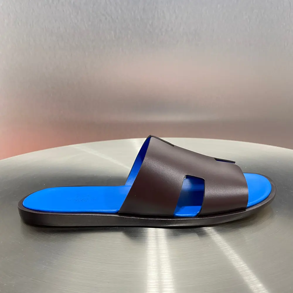 Hermès Classic H Slippers ~ High-end men’s sandals• beach shoes slippers ~ counter