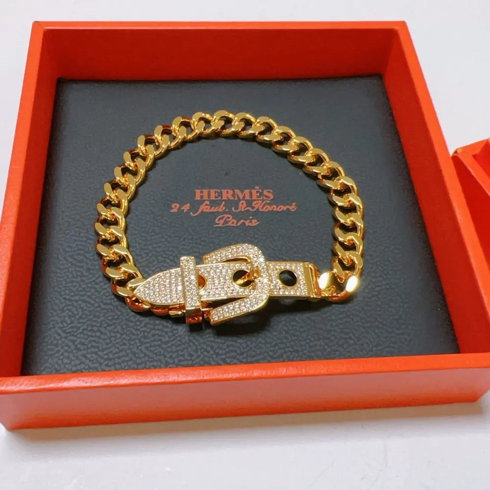 New Hermès bracelet thickened platinum version. High-end precision version
