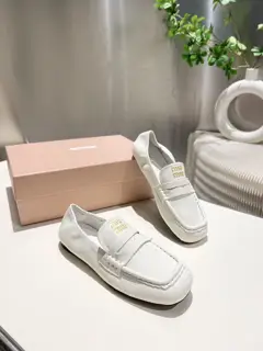 Miu Miu Miu 2025 Spring/Summer new slip-on Mary Jane ballet shoes