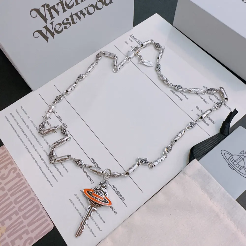 Vivienne Westwood Classic Large Saturn Necklace