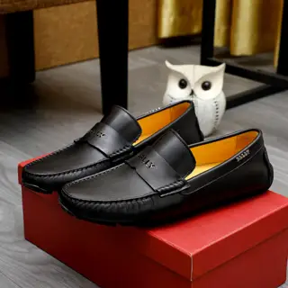 Bally men’s loafers are on sale at the counter