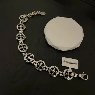 Chrome Hearts round cross bracelet
