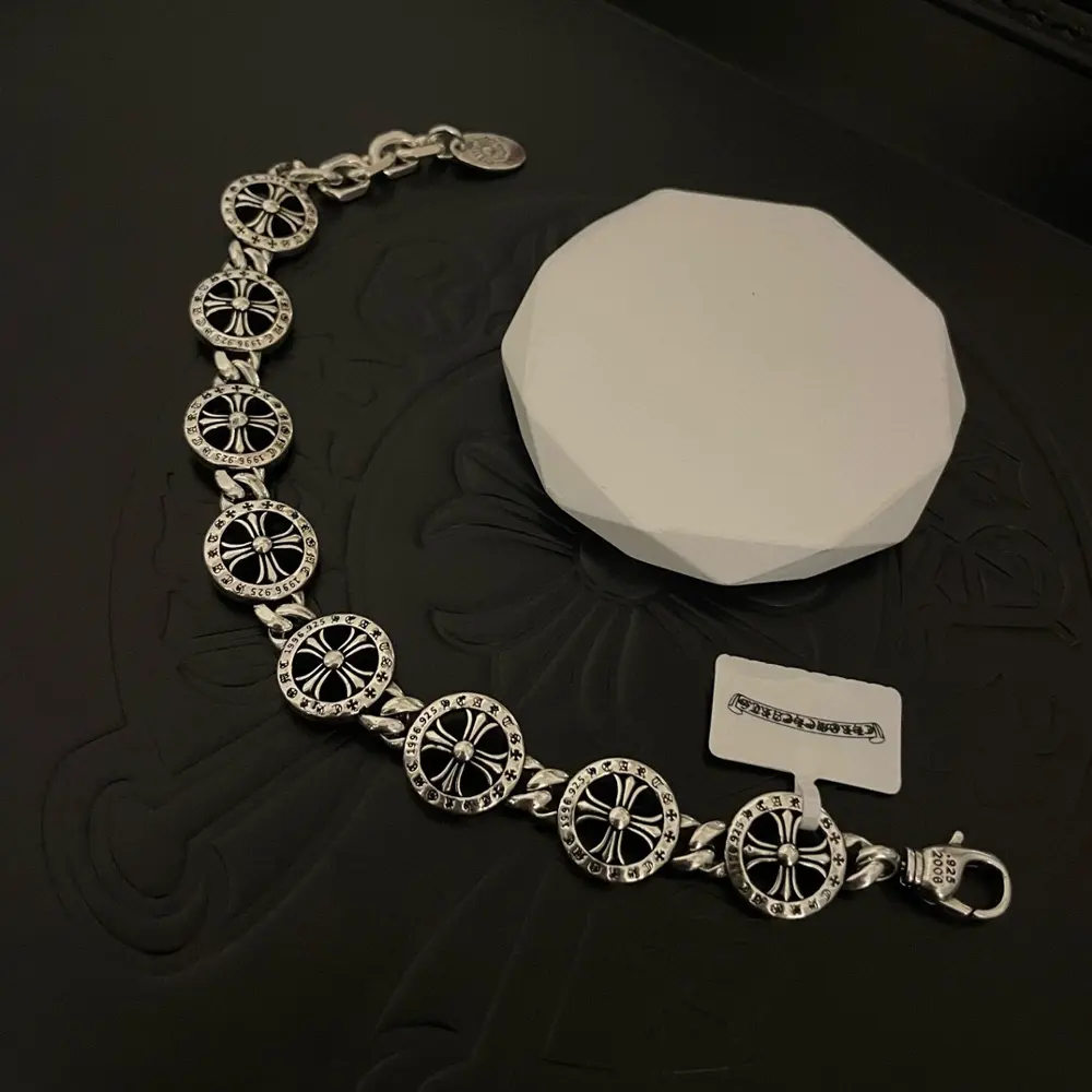 Chrome Hearts round cross bracelet