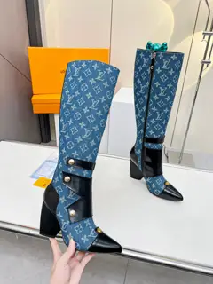 Louis Vuitton double-layered boots