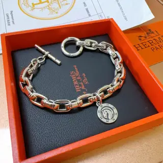 New Hermès bracelet thickened version platinum version. High-end precision version