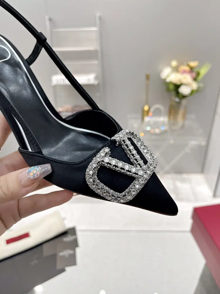 Valentino Upper: imported silk Heels
