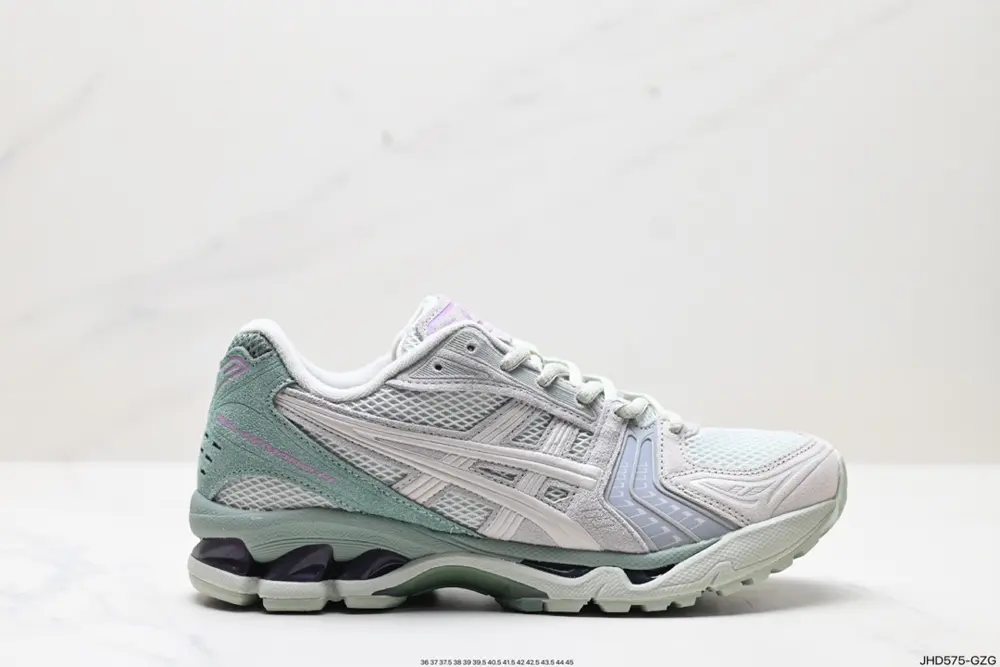 ASICS breathable mesh upper with some synthetic leather material uses the new AHAR+ rubber 1201A161-200