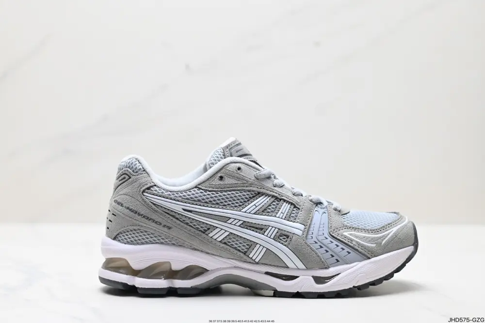 ASICS breathable mesh upper with some synthetic leather material uses the new AHAR+ rubber 1201A161-200