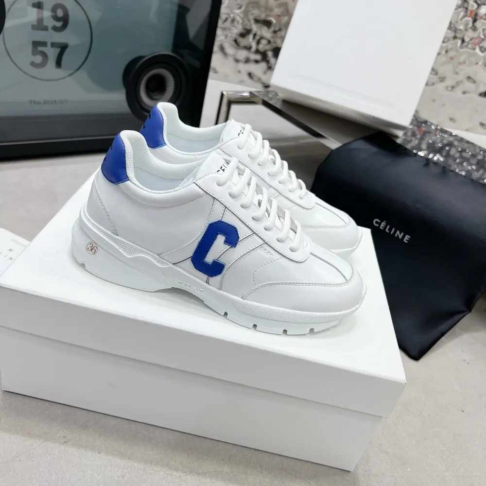 Celine RUNNER CR-01 low-top cowhide sneakers