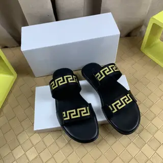 Versace casual slippers Official website original 1:1 mold Original quality