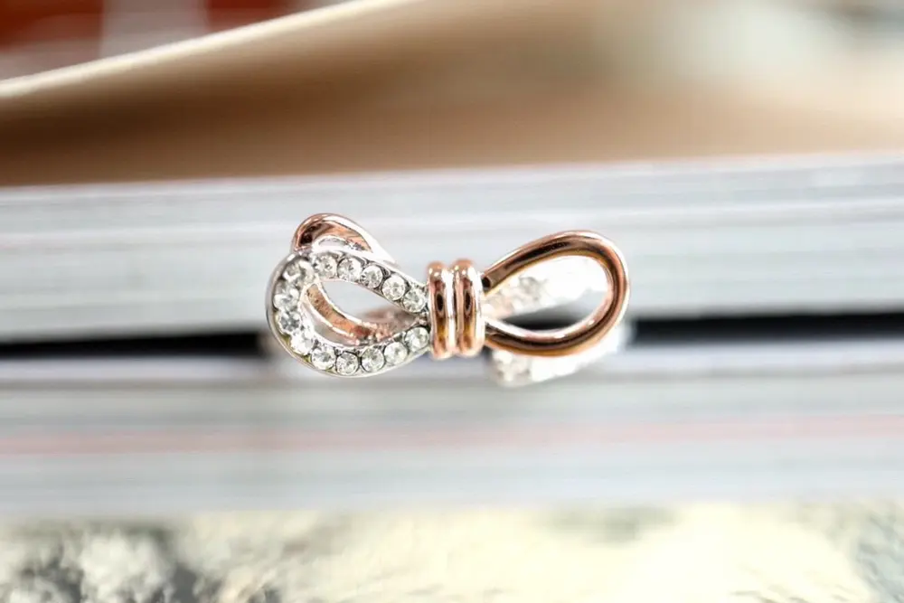 Swarovski Bow Open Ring
