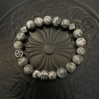 Chrome Hearts Classic Retro Multi-element Hawkeye Stone Bracelet