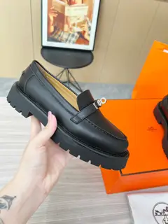 Hermes new loafers are real handmade shoes