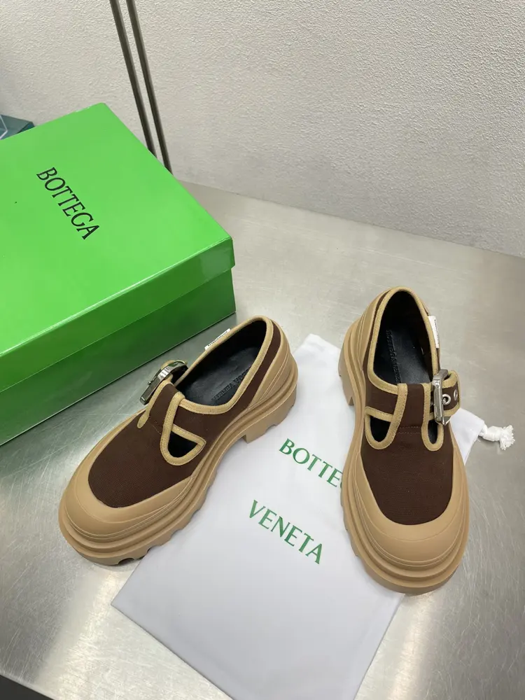 BOTTEGA VENETA latest Mary Jane thick-soled shoes Trek couple hiking shoes