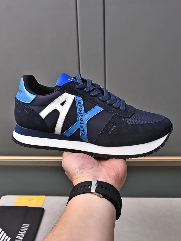 Armani casual sneakers are a one-to-one replica of the original. The calm connotation