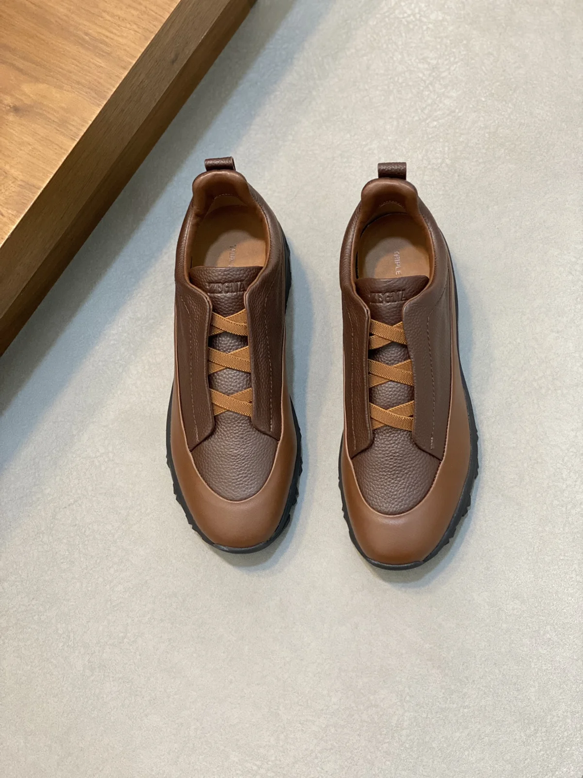 zegna men’s suede Triple StitchTM Monte luxury casual shoes